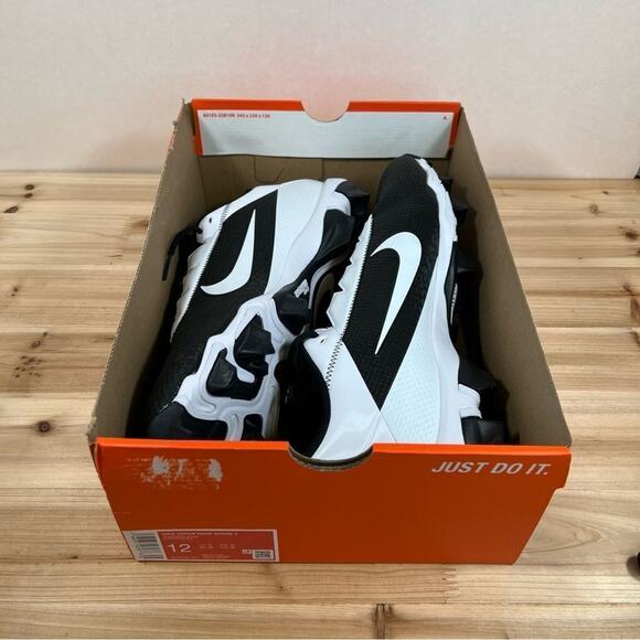 Nike Vapor Edge Shark 2 Football cleats Mens 12 Black white NEW with box main image 8